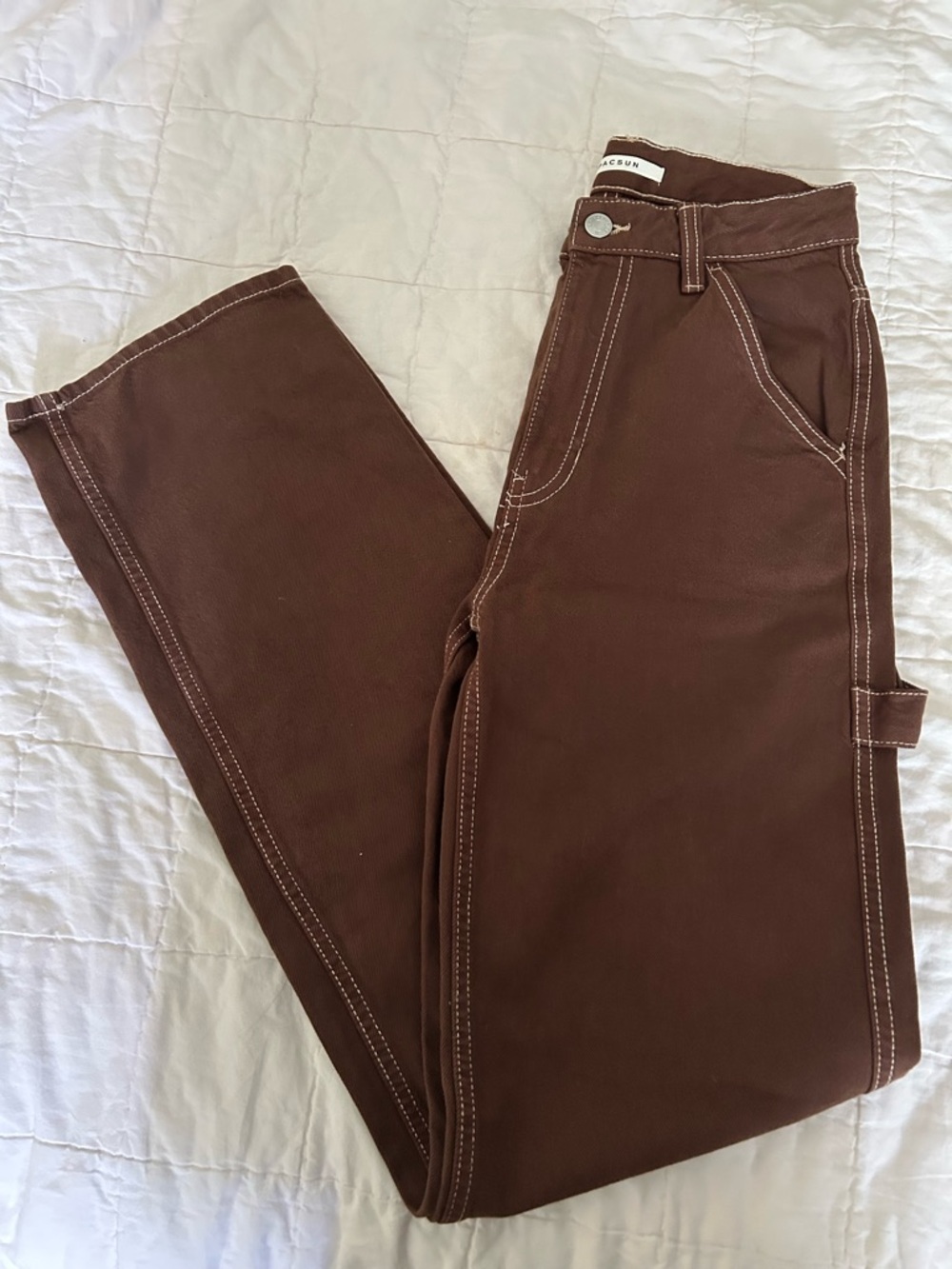 PacSun Brown 90s Boyfriend Carpenter Pants Skater Y2K